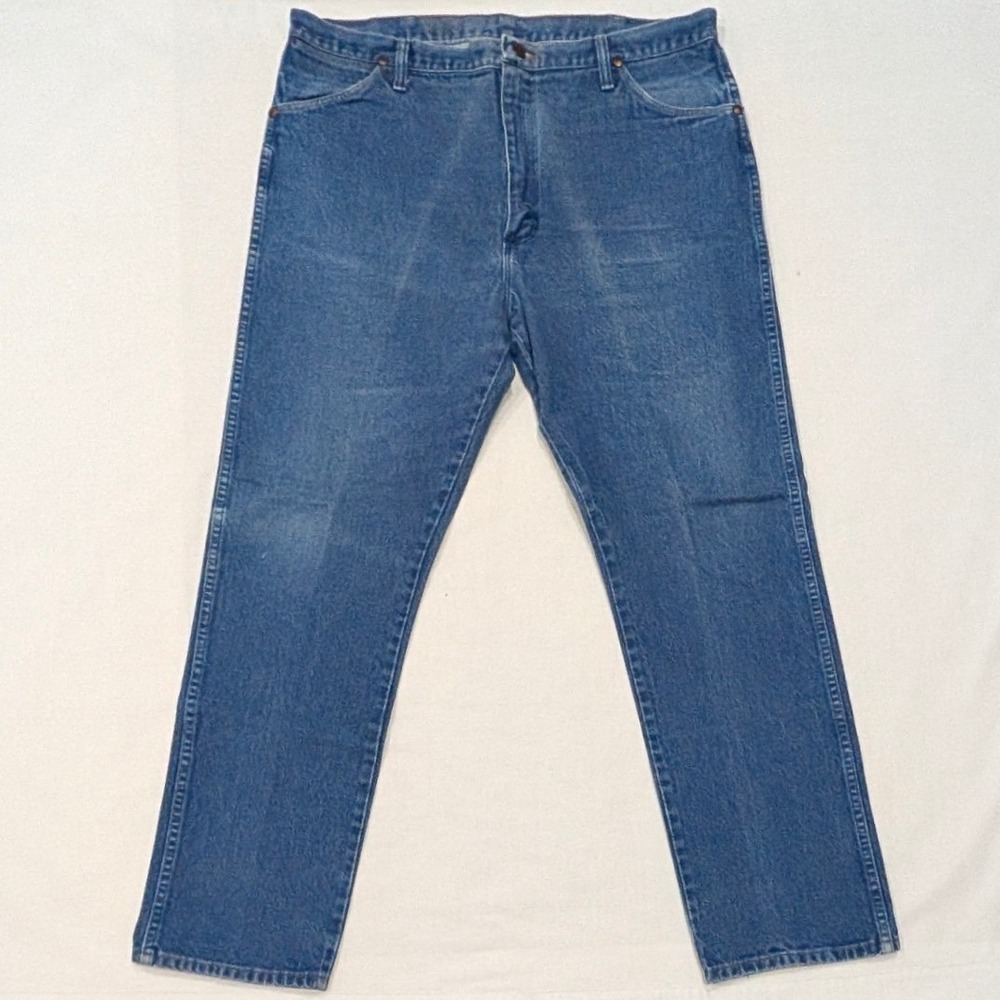 Wrangler 13MWZ Cowboy Cut Jeans Mens 40x32 Made in USA Blue Denim Straight Leg